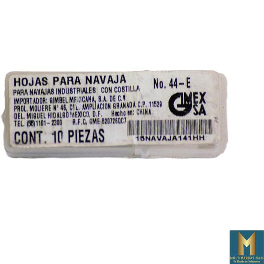 Navaja 1 filo (10 pzs)