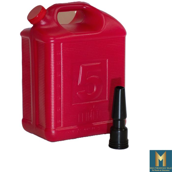 Garrafa plastico p/gasolina 5 lts.